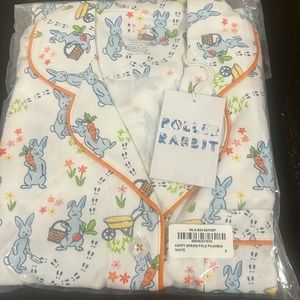 Women’s new in bag small roller rabbit hoppy spring Easter short set pajamas